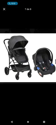 Carrinho 3 em 1 com bebê conforto
