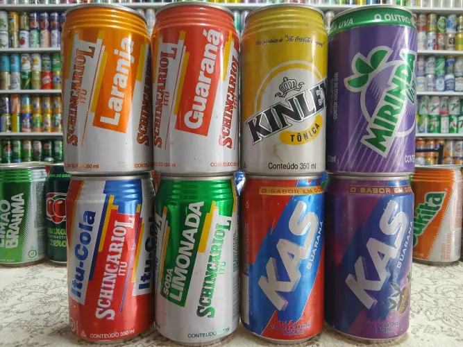 Latas vazias para coleção 