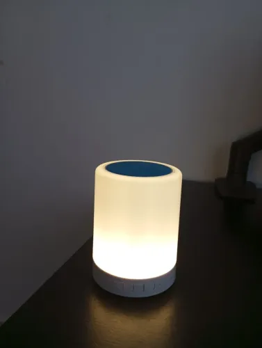 Caixa de Som Bluetooth + Luminária LED