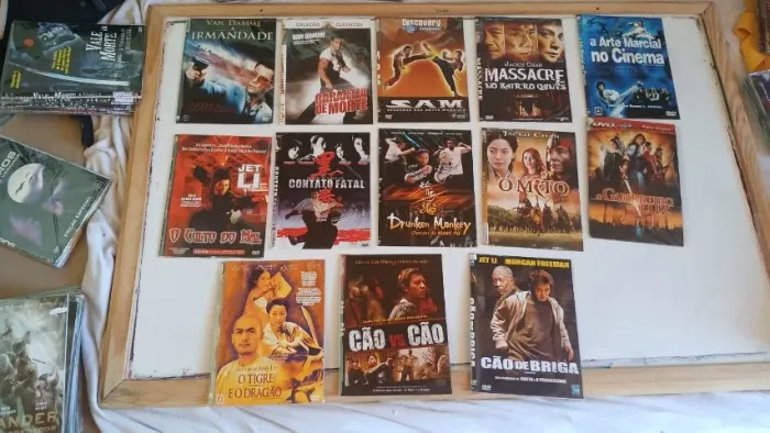 20 dvd originais de kung fu, artes marciais e combates