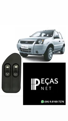 Botão Interruptor Vidro Elétrico Duplo Fiesta Ecosport 03/14