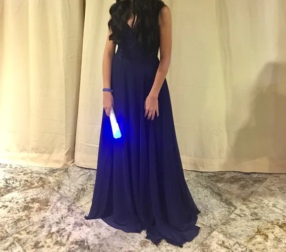 Vestido de Festa Azul Marinho