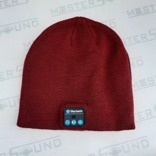 Touca com Bluetooth. Bordô.  Nova.