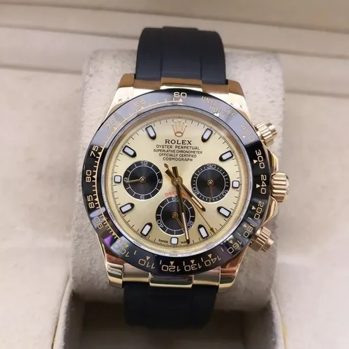 Relógio Rolex Daytona Gold Borracha