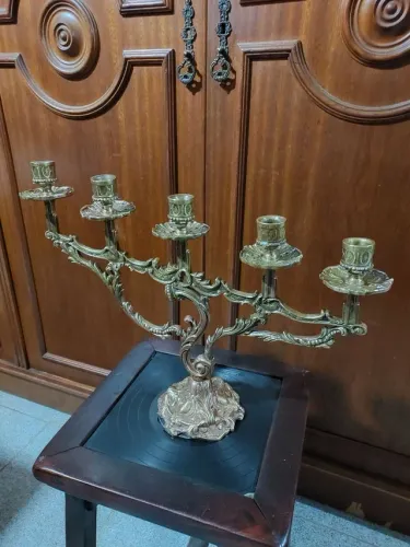CANDELABRO ANTIGO IMPÉRIO EM BRONZE 