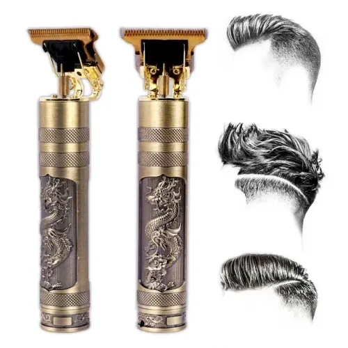Cortador e aparador de cabelo e barba, profissional, dragão e fênix