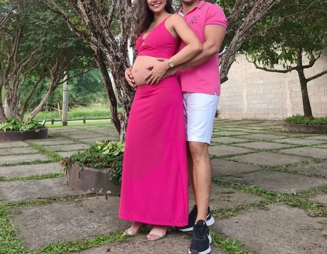 Conjunto rosa cha de bebe/ chá revelação 