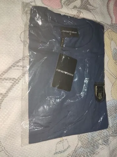 Camisa empório Armani M Azul 