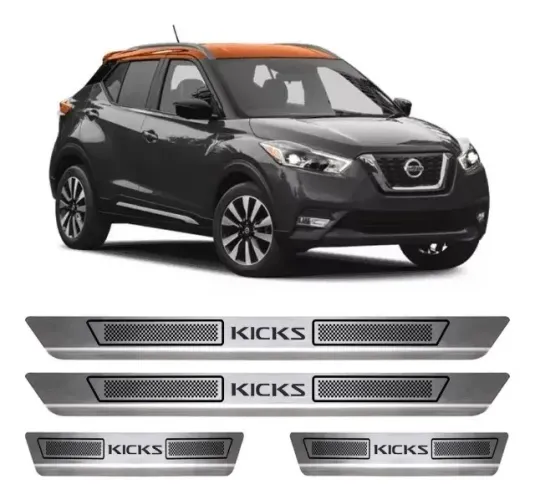 Soleira Aço Inox Nissan Kicks 2017 à 2020