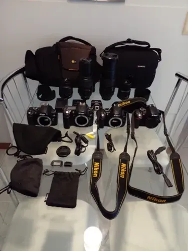 Nikon diversos equipamentos e acessórios que não são Canon nem Sony