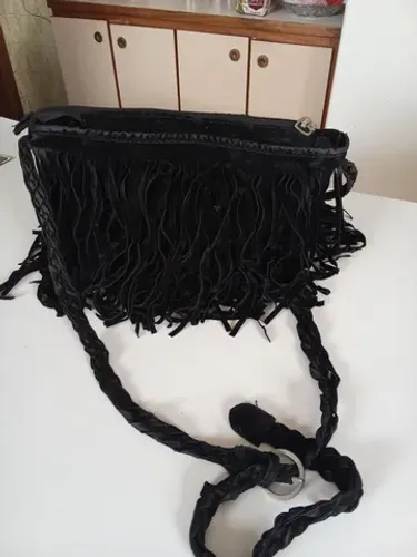 Bolsa Franja Camurça 