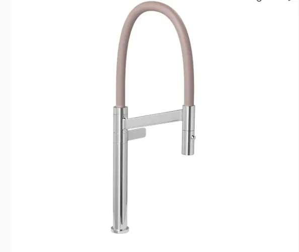 Torneira De Mesa Para Cozinha Bica Alta Colore - Cromado E Fendi