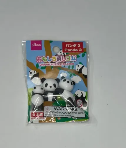 Seis Borrachas para lápis do Pandinha e Zoo
