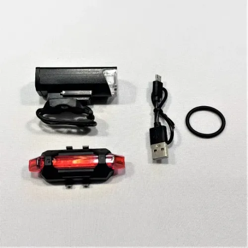 Kit Lanterna e Sinalizador Traseiro de Led a Prova D'água p/ Bicicleta