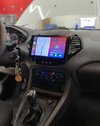Multimídia 9 polegadas Carplay sem fio ford ka