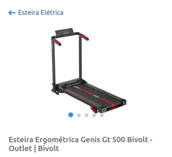 Vendo esteira ergometrica genis Gt 500 bivolt outlet
