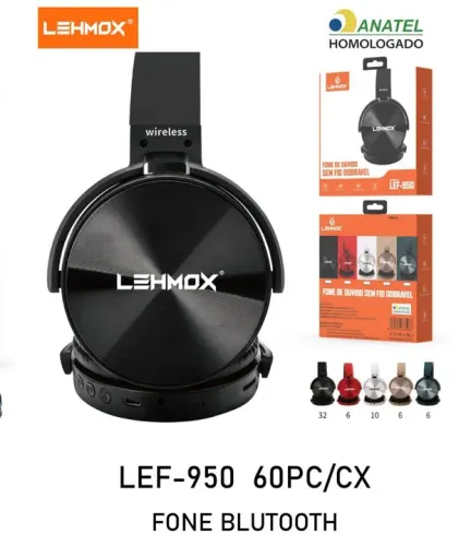 Fone de Ouvido Bluetooth LEHMOX LEF-950 