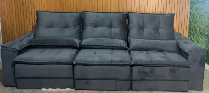 Sofá retrátil reclinável versa 3,05 cm D33