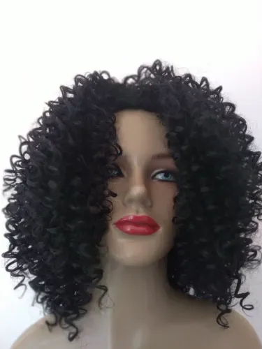 Peruca Afro Cacheada Curta
