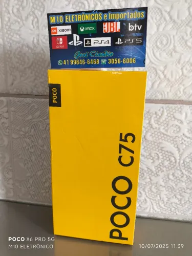 Pocophone c75 257gb novo lacrado