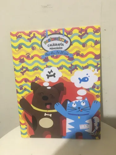 Caderno caligrafia capa dura novo