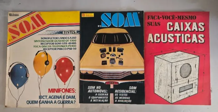 Revistas e projetos de caixas de som - Som vintage