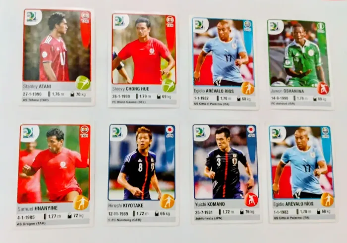 figurinhas avulsas da Copa das Confederações FIFA Brasil 2013,