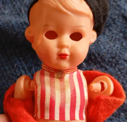 Antigo Boneco Holandês Celuloide Importado Itália MJLQ
