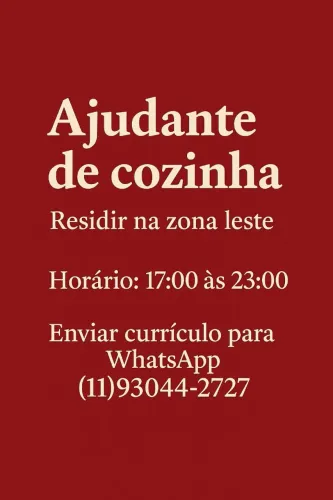 Ajudante de cozinha