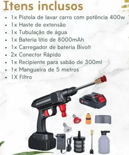 Lavadora de Alta Pressão Portátil