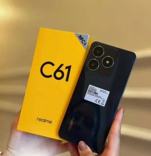 **Realme** C61 128Gb/4Ram,Novo Lacrado, Verde ou Dourado + Entrega Grátis