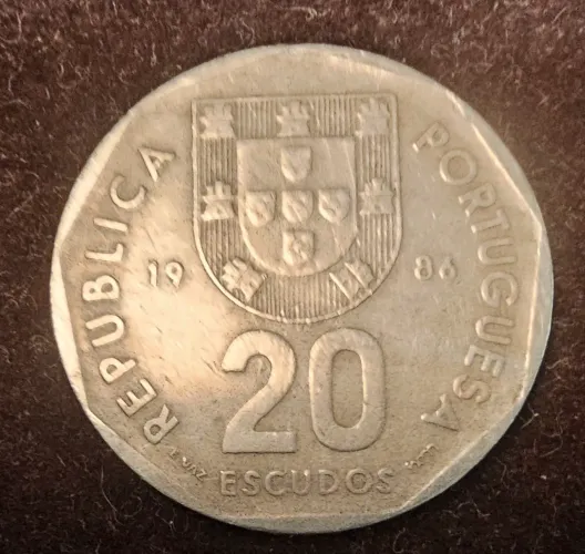 Moeda Antiga Escudo Portugal para Colecionadores 