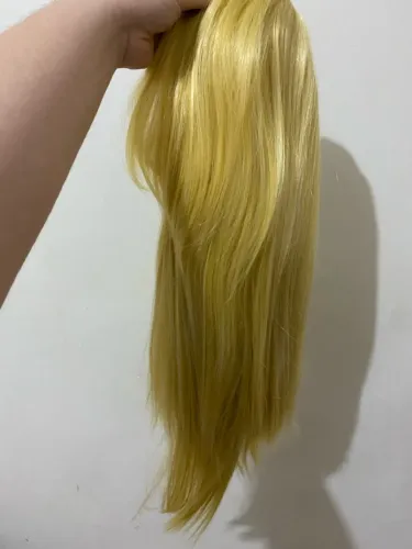 Peruca loira longa para cosplay
