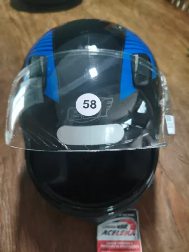 Capacete Fechado New Ebf Power Azul