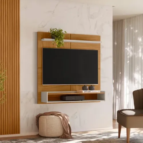 Painel Creta Línea Brasil Nature/Off White - Entrega Rápida!