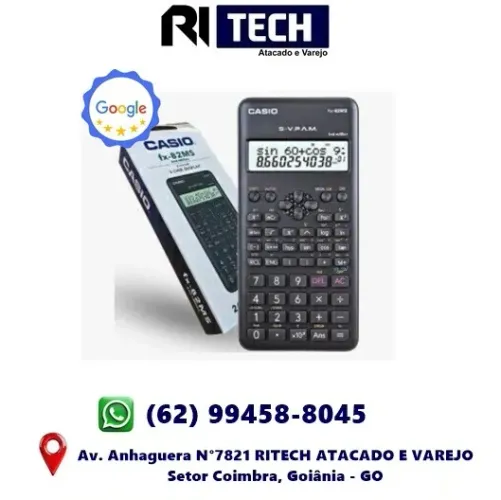 Calculadora Científica 240 Funções Preta FX-82MS 2 Linhas Portátil