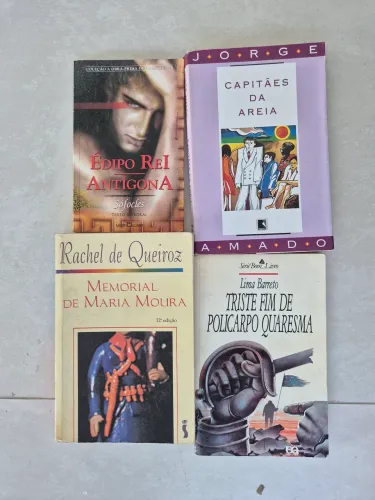 Livros clássicos - Sófocles, Jorge Amado, Rachel de Queiroz, Lima Barreto