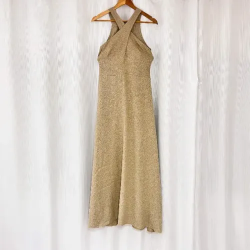 Vestido de Festa Dourado P (Veste do 36 ao 38)