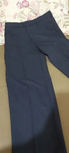 Calça social azul marinho