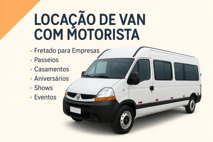 Locação de Van com Motorista