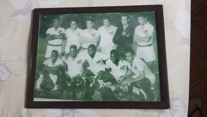 Antigo Quadro Do Santos Futebol Clube De Pelé Anos 60 #av