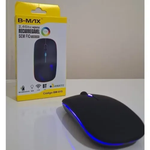 Mouse Sem Fio Com Bateria Recarregavel