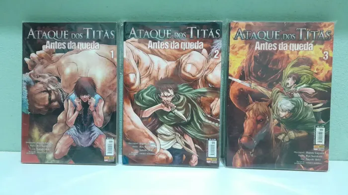 Mangás Ataque dos Titãs Antes da Queda 