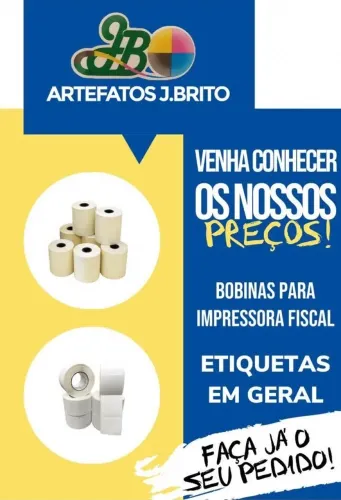 Bobinas para Impressora Fiscal e Etiquetas em Geral