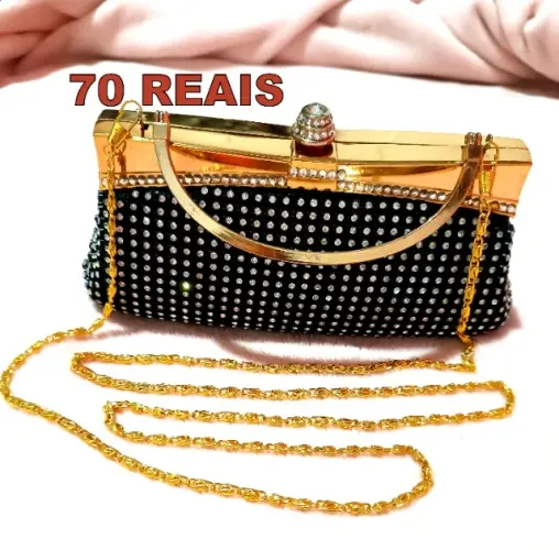 BOLSA LUXO COM STRASS