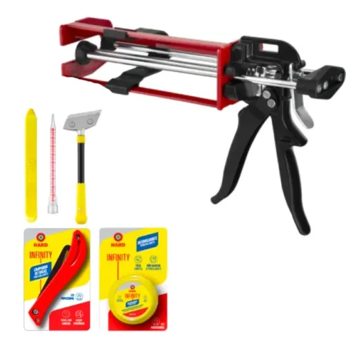 Kit Inicial Acessórios para Aplicação do Rejunte Infinity Hard 6 Peças