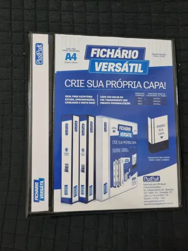Pasta Fichário Versátil Personalizável A4