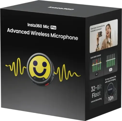 Microfone Insta360 Mic Pro (1Tx) lacrado. Melhor$! Com garantia da Insta360