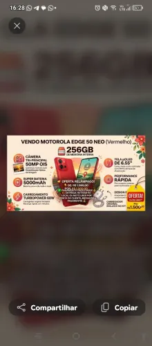 Motorola 50 neo vermelho