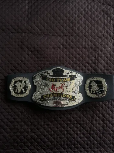 Raridade! Cinturão WWE World Tag Team Championship Jakks Pacific Oficial